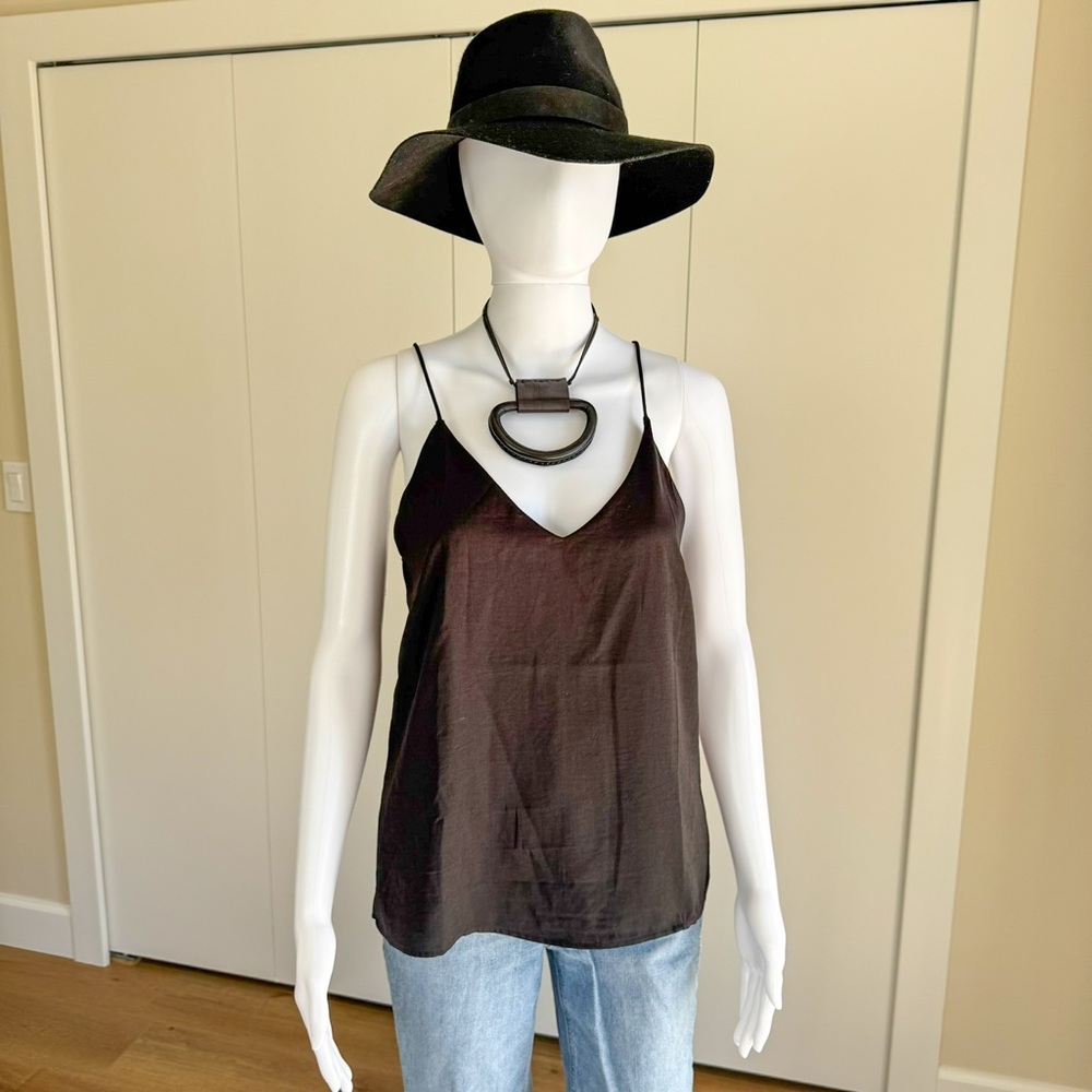 Banana Republic Black Camisole Sleeveless Tie back top